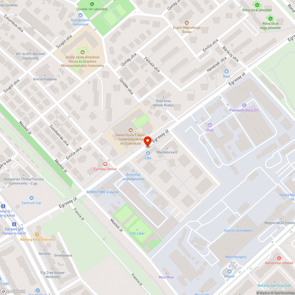 Eldugult víznyelők bejelentés helye