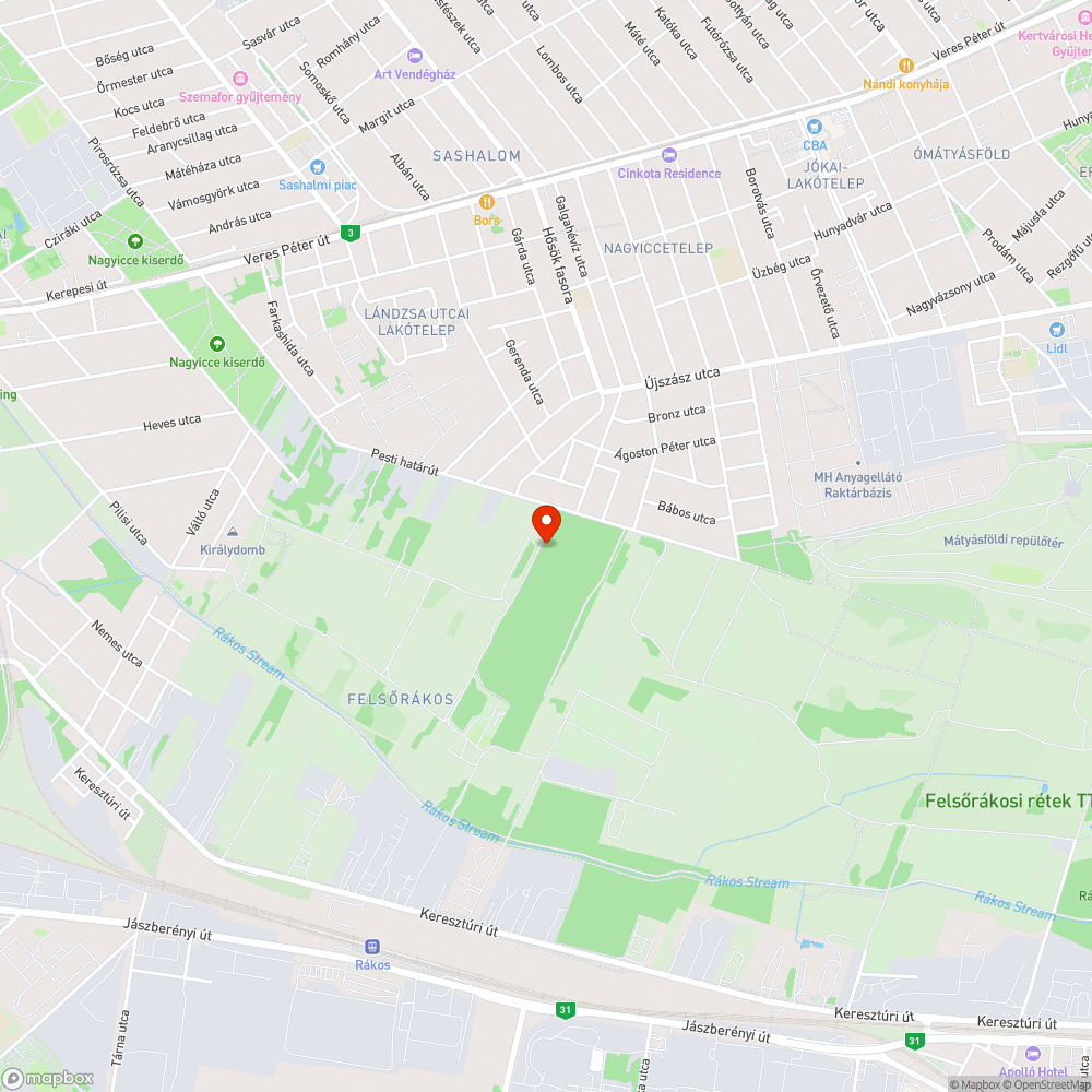 10. Kerület, Felsőrákos zöldövezetében hulladék bejelentés helye