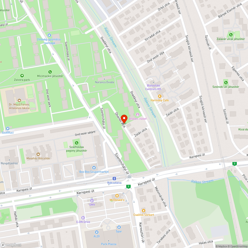 Kátyúk az Ötvenes utcában bejelentés helye