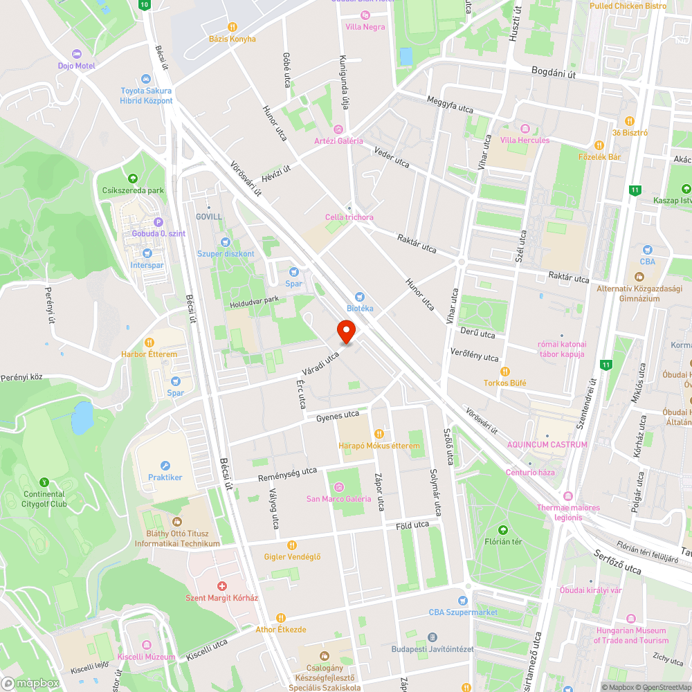 Elhanyagolt park bejelentés helye