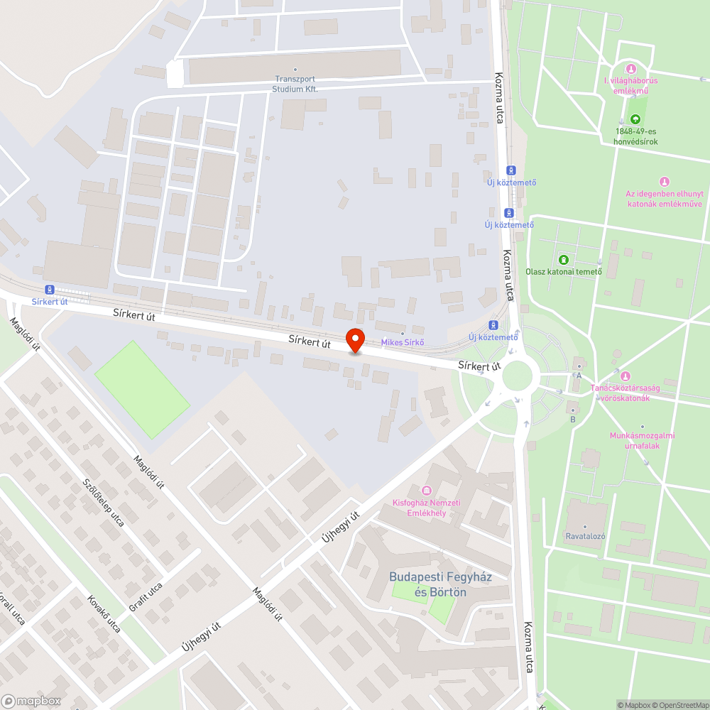 Egy balesetveszélyes aknafedél bejelentés helye