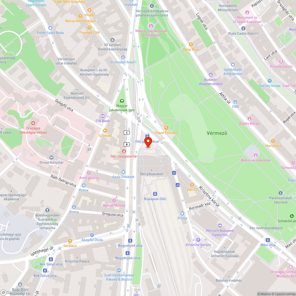 Botlásveszélyes burkolat bejelentés helye