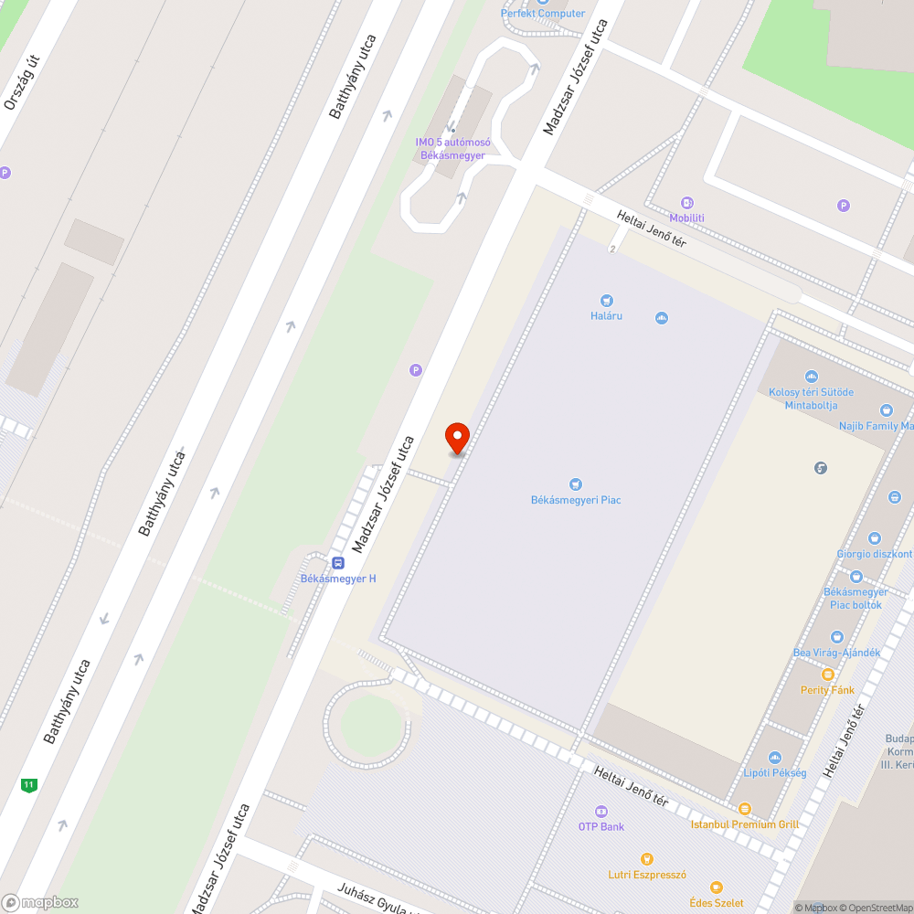 Koszos fal bejelentés helye