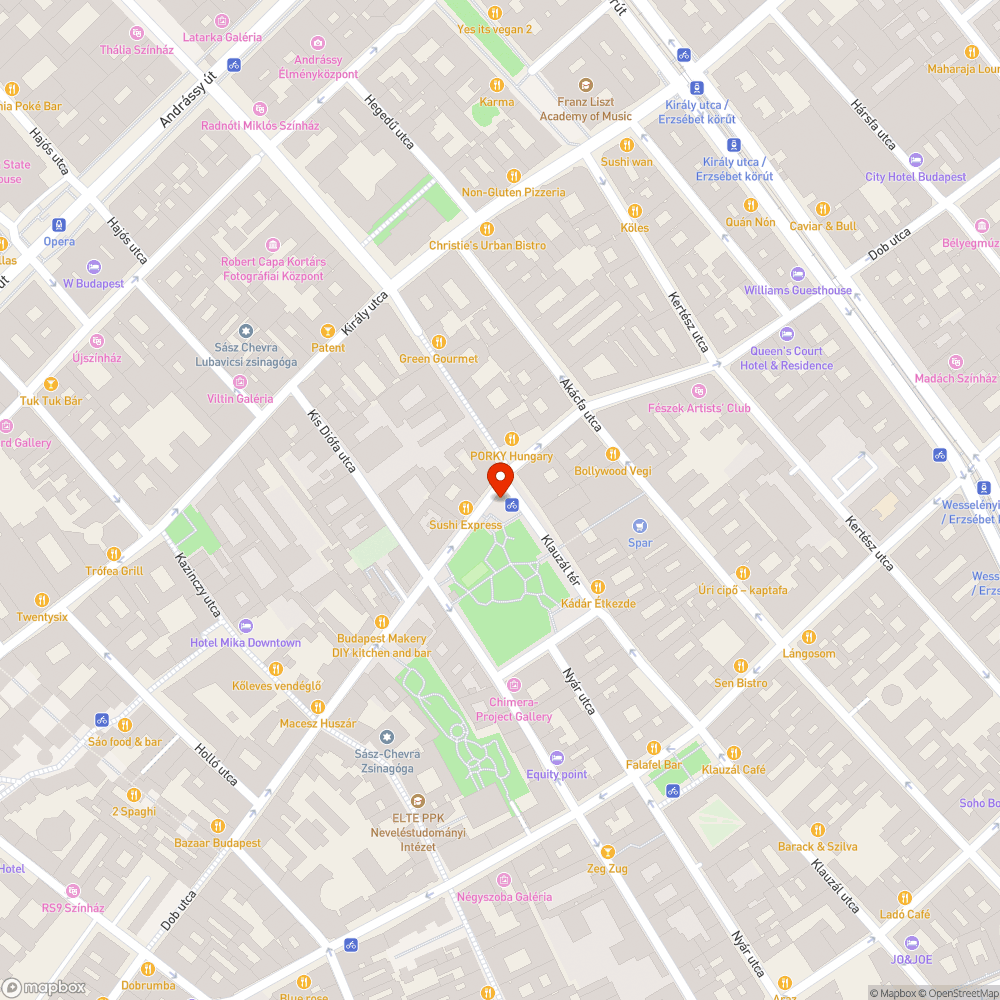 Klauzál téri automata öntözők beállítása bejelentés helye