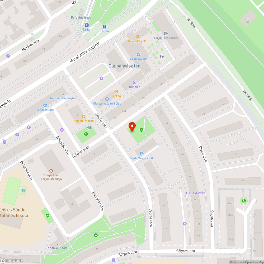 Csorba-Csörlő utcai játszótér balesetmegelőzés bejelentés helye