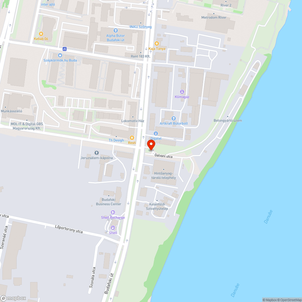 Beszakadt úttest bejelentés helye