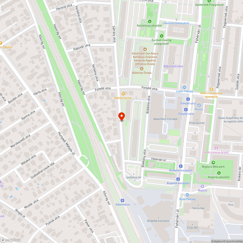 Elhagyatott jármű bejelentés helye