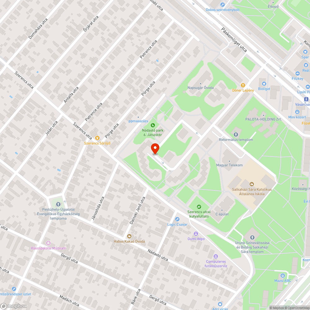 Félig kitört poller bejelentés helye