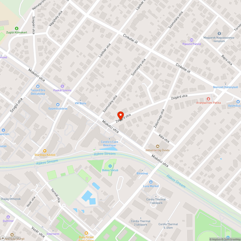 Takarítás hiánya a Zsigárd utcában bejelentés helye