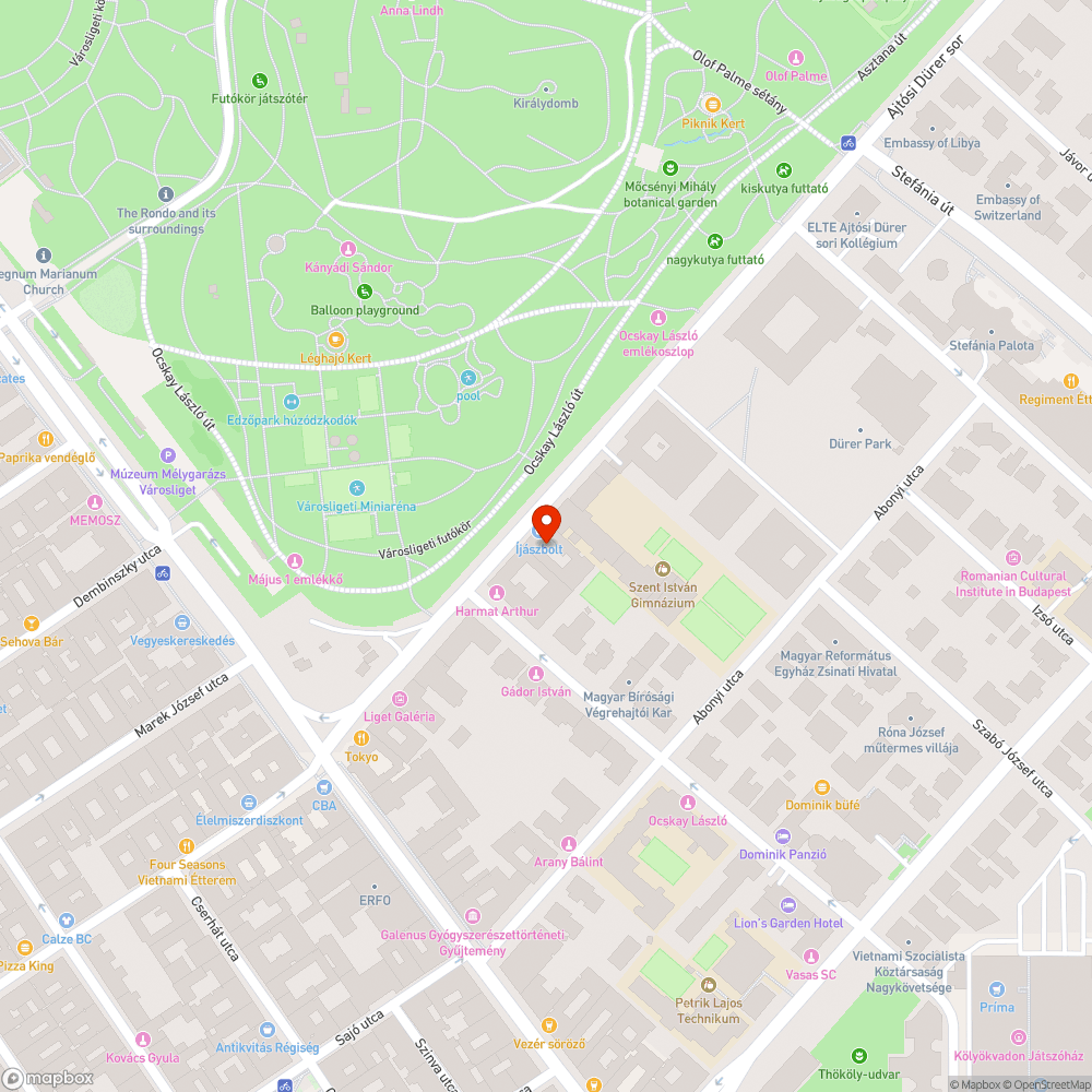 Út táblák megsüllyedve / kátyúk halmaza bejelentés helye