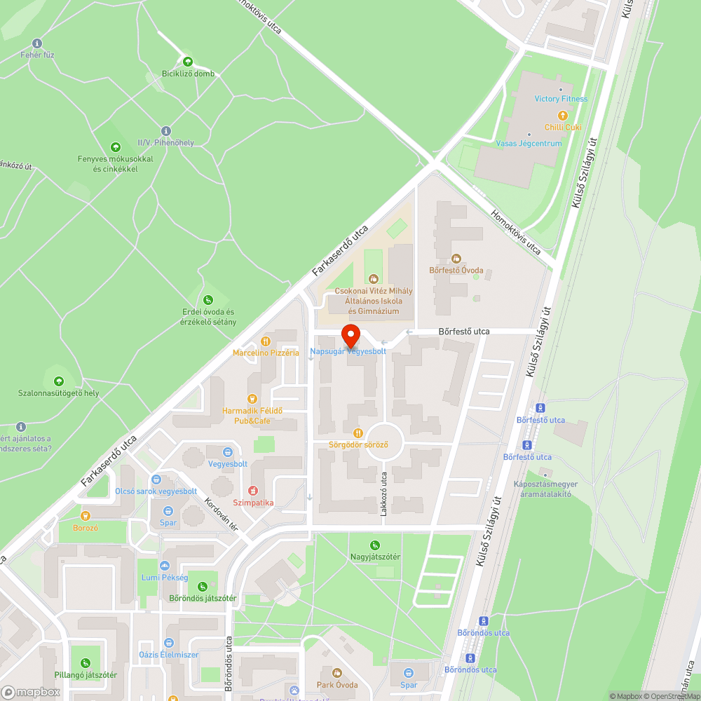 Elhagyott, üzemképtelen jármű bejelentés helye