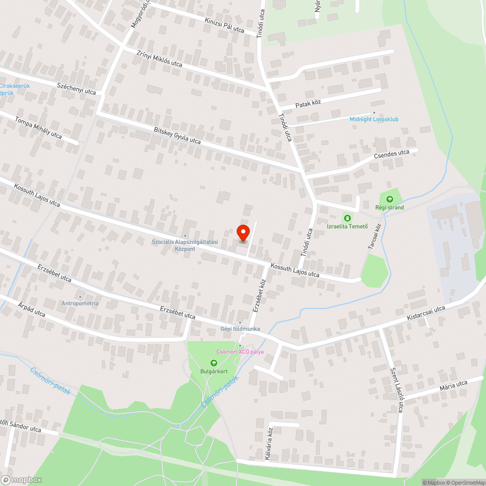 Elhagyott jármű bejelentés helye