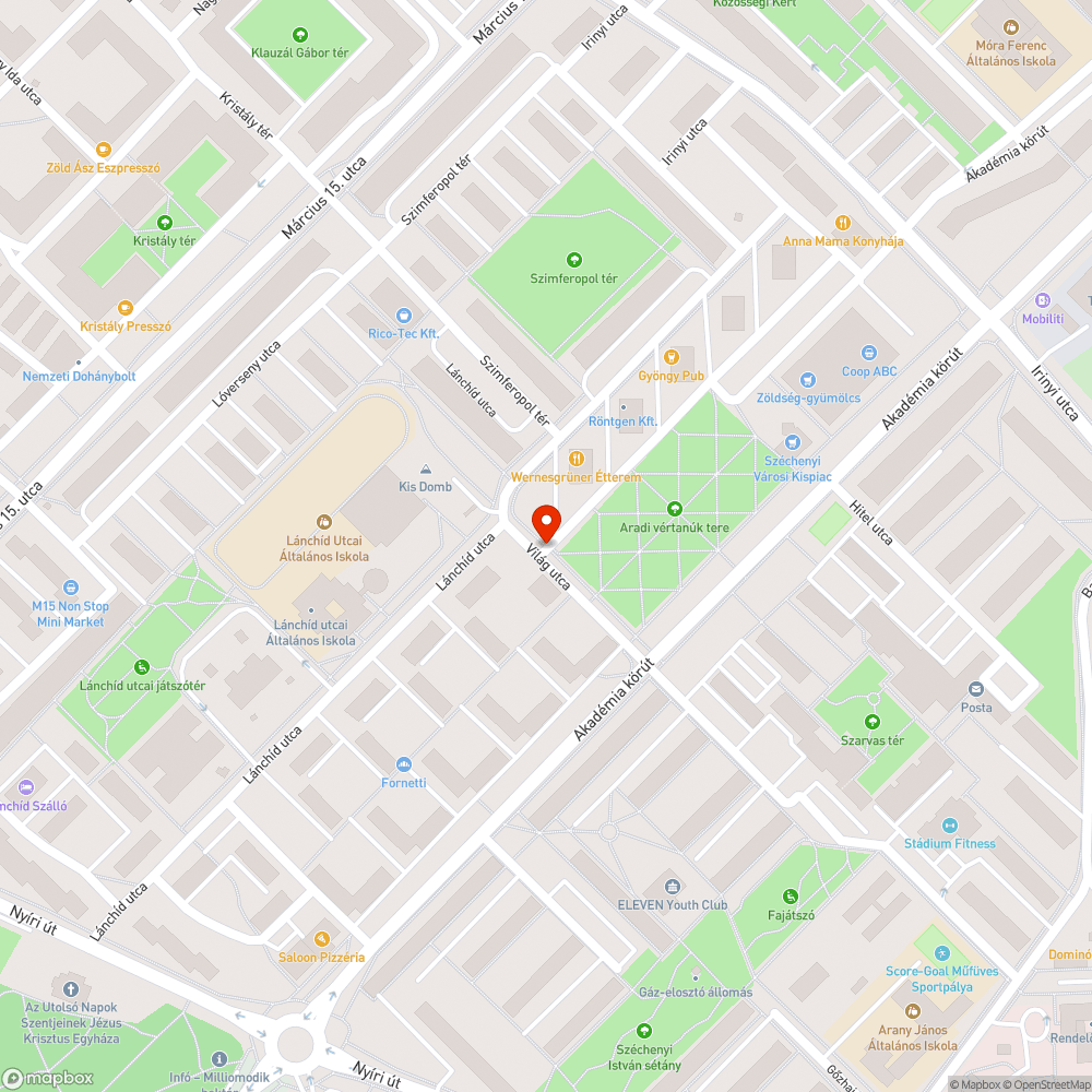 Kátyú az Aradi vértanúk terén bejelentés helye