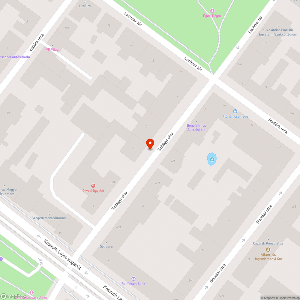 Használhatatlan járda bejelentés helye