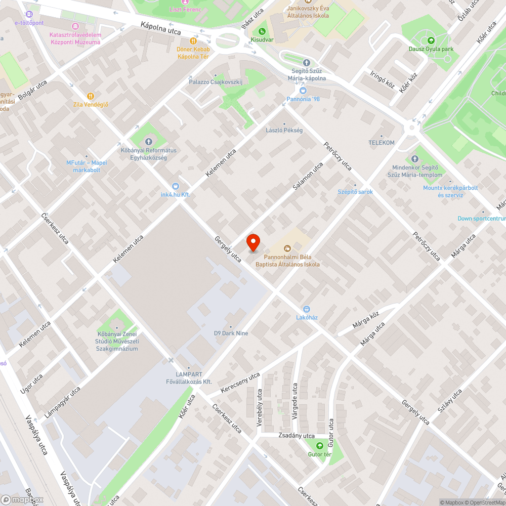 Szemét bejelentés helye