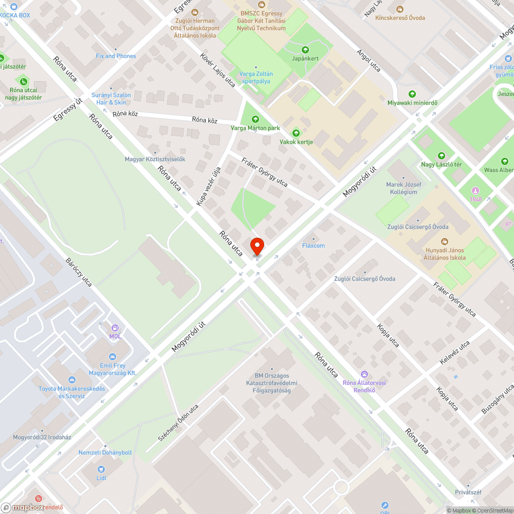 Sérült tábla bejelentés helye