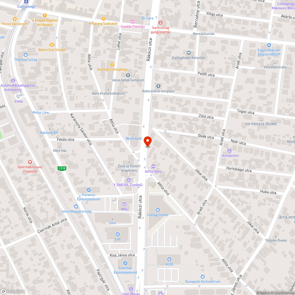 Beszakadó Szentendrei út bejelentés helye