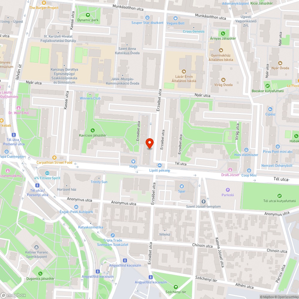 Veszélyes járdahiba bejelentés helye