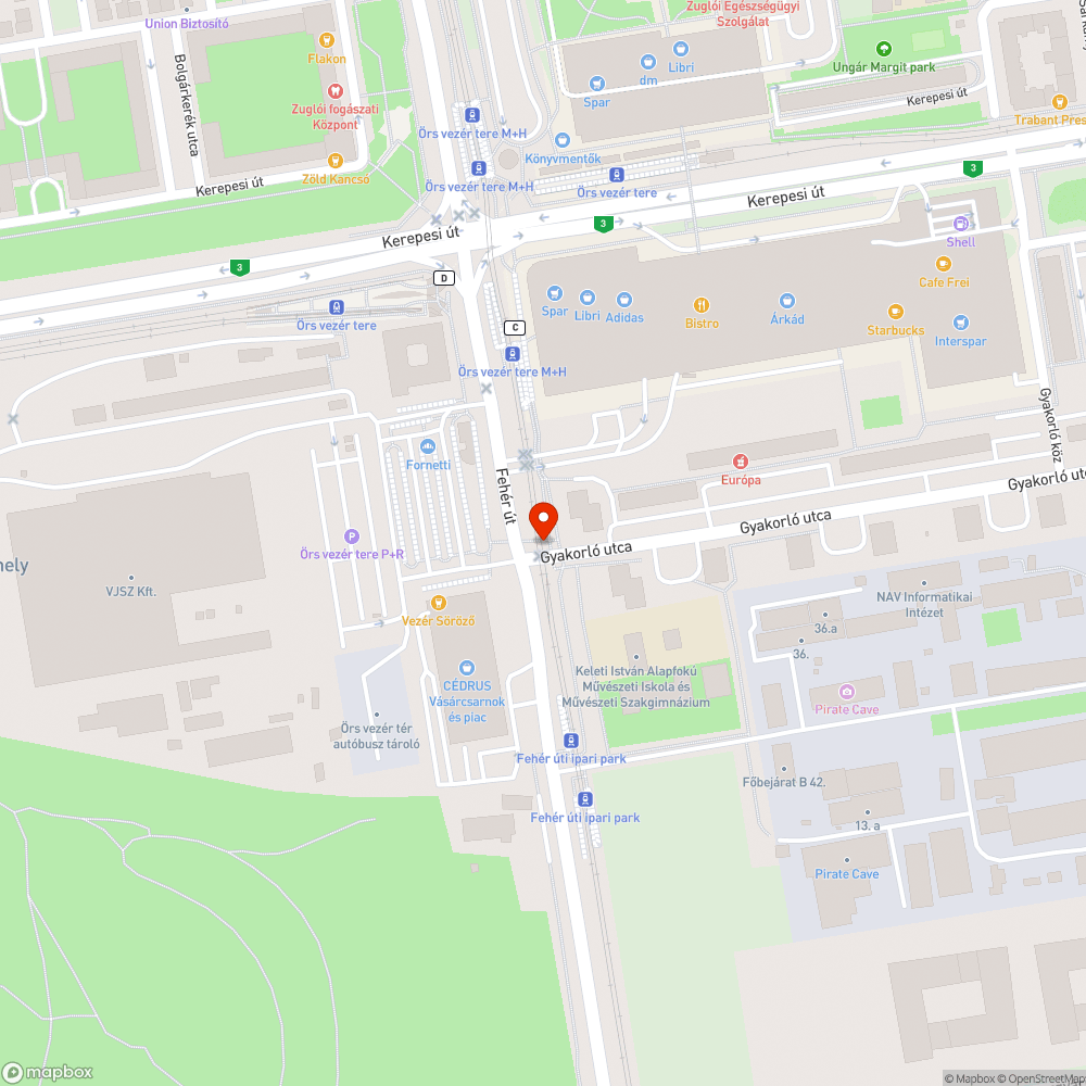 Graffitis szekrény bejelentés helye