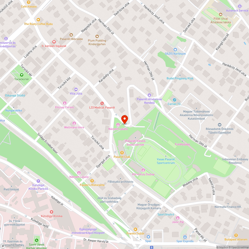 Kidőlt fa bejelentés helye