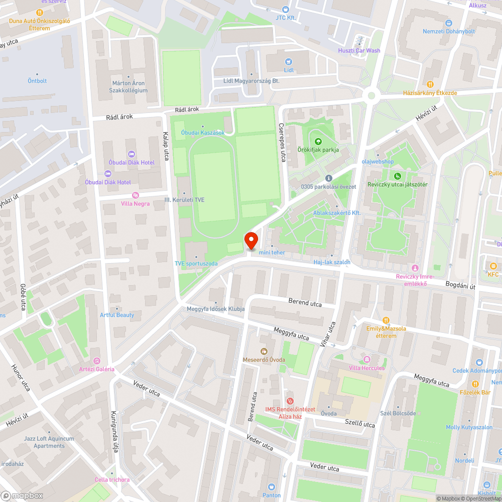 Otthagyott szemét bejelentés helye