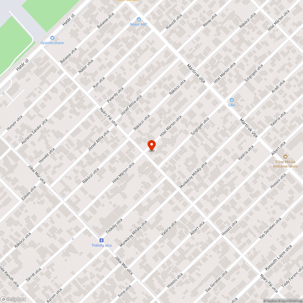 3 db kátyú bejelentés helye