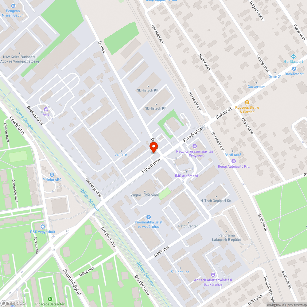 Elhagyott autó bejelentés helye