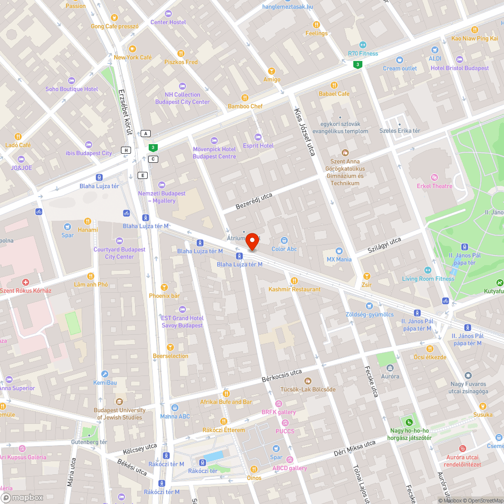 Sérült kuka bejelentés helye