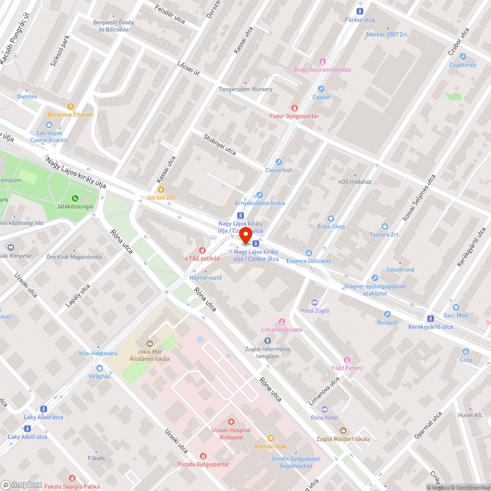 Kiszáradt fa bejelentés helye