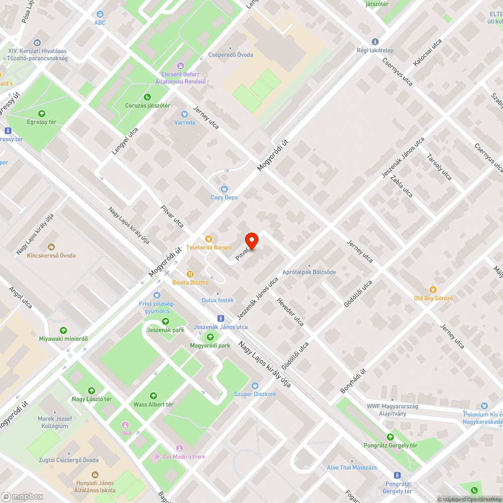 Sérült autó bejelentés helye