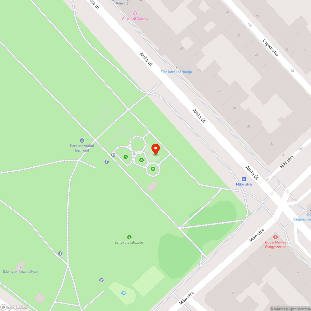 Graffiti bejelentés helye