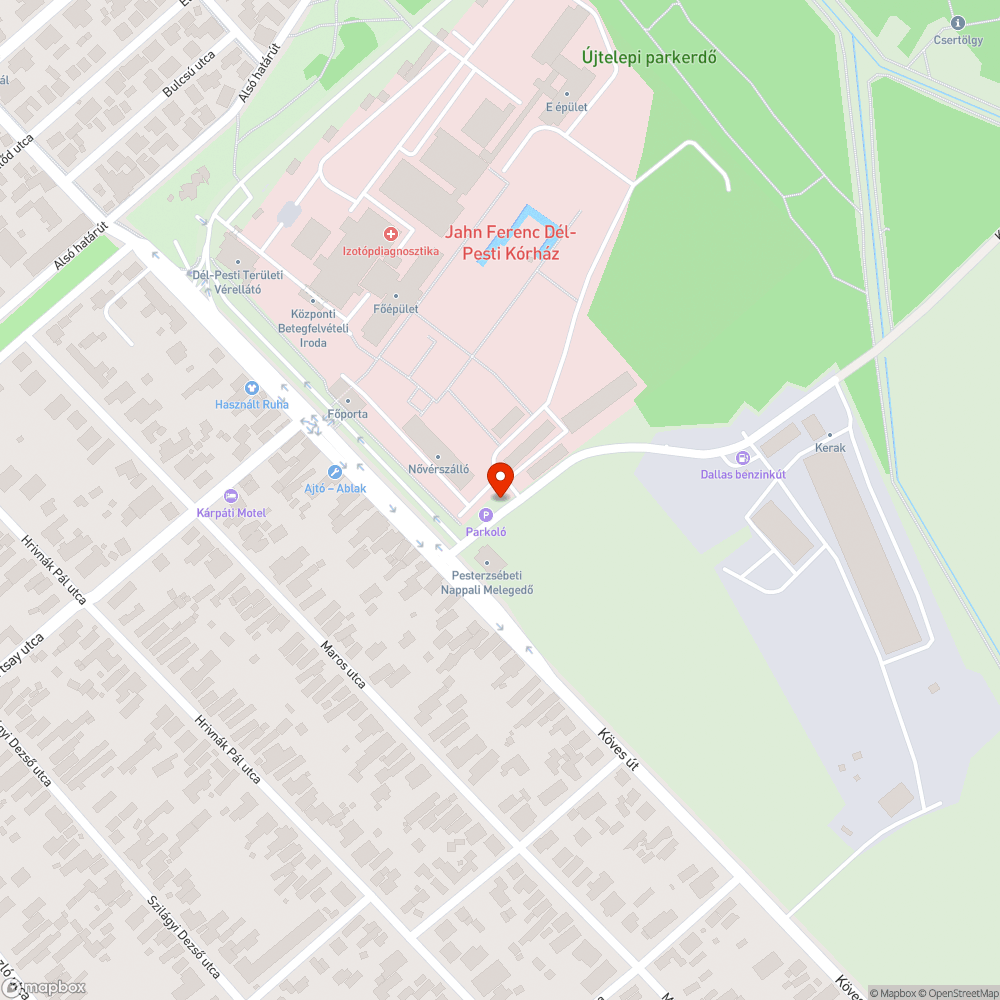 Elhagyott roncs bejelentés helye