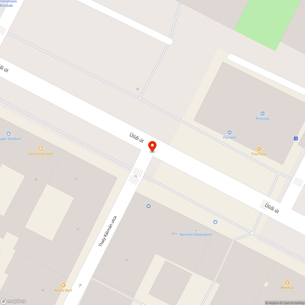 Törött járdaszegély bejelentés helye