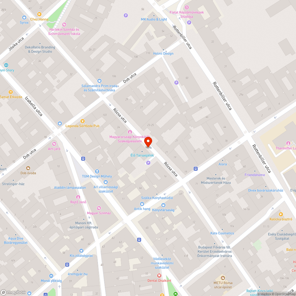 Rózsa utca, vízelvezető csatorna bejelentés helye