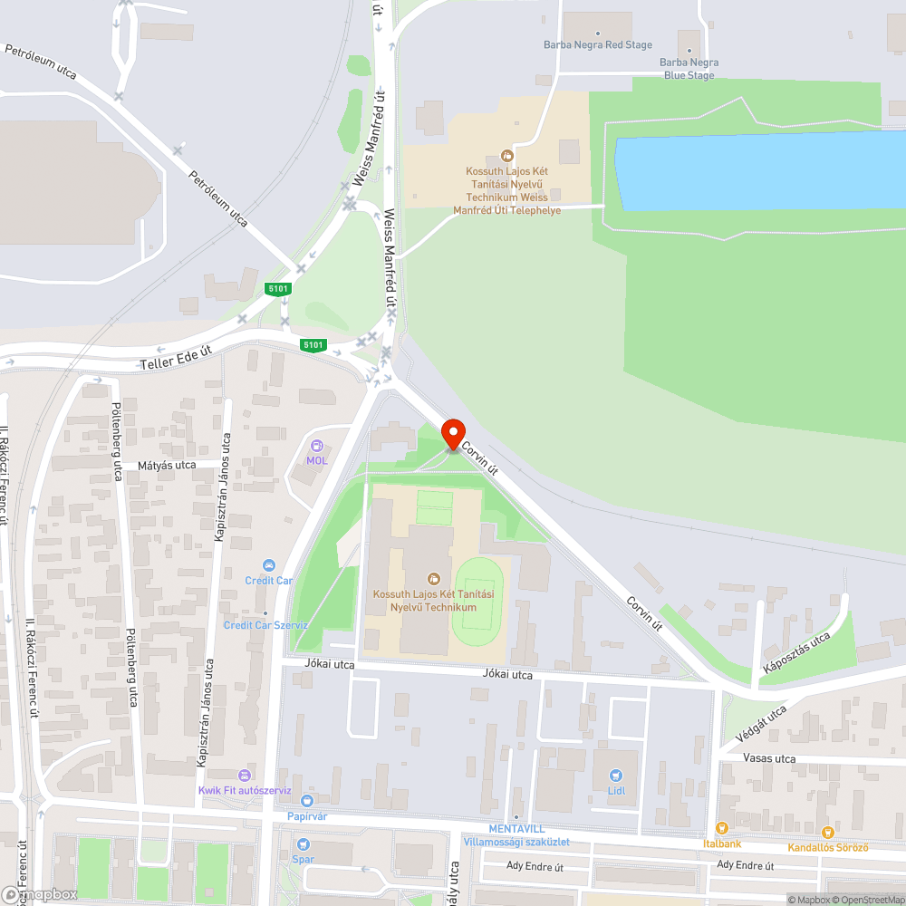 Rossz irányba álló útjelző tábla bejelentés helye