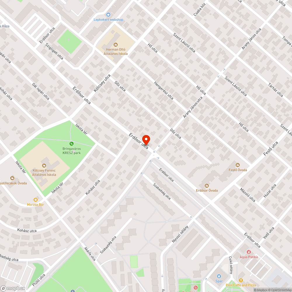 Kátyús terület. bejelentés helye