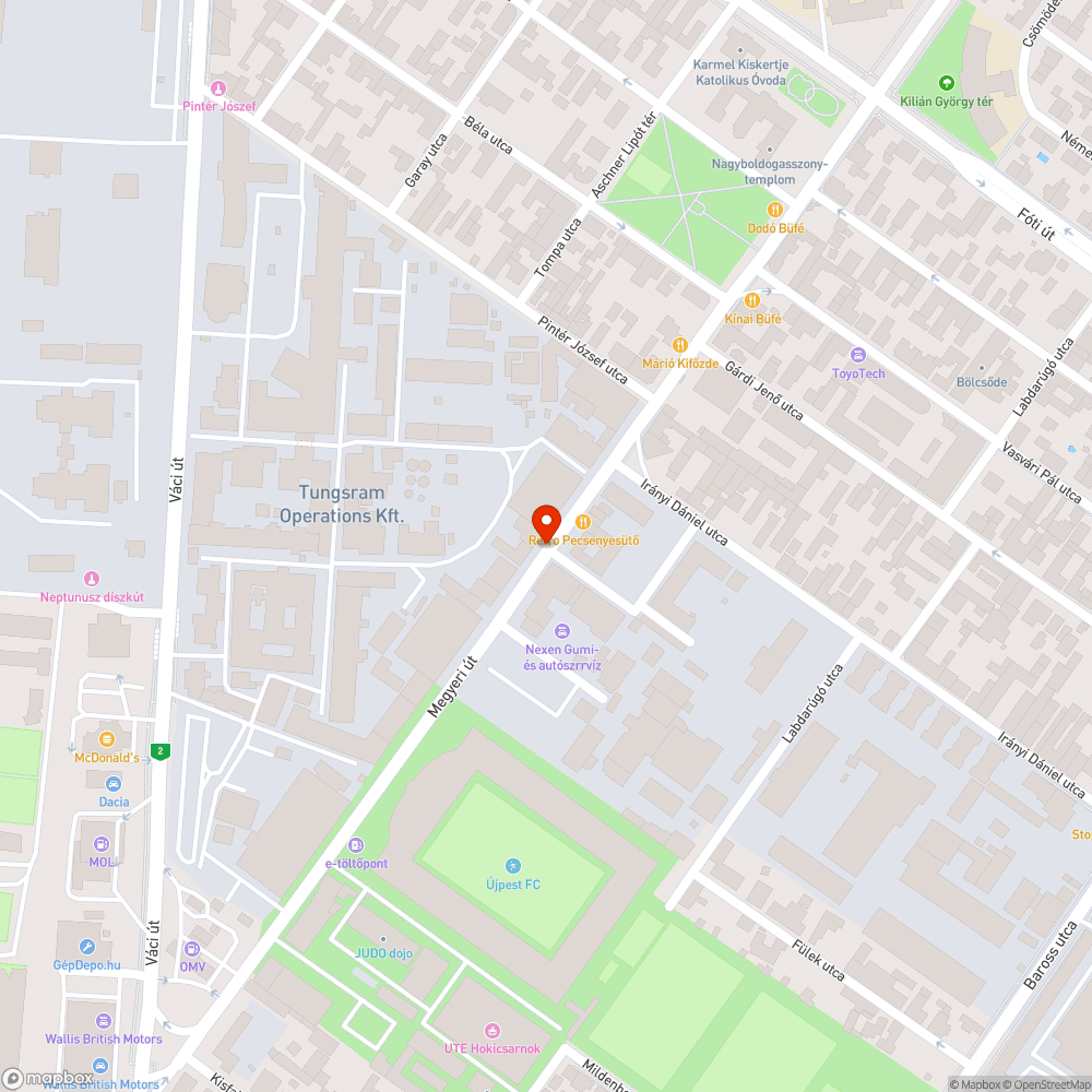 Buszmegállóban parkolás bejelentés helye