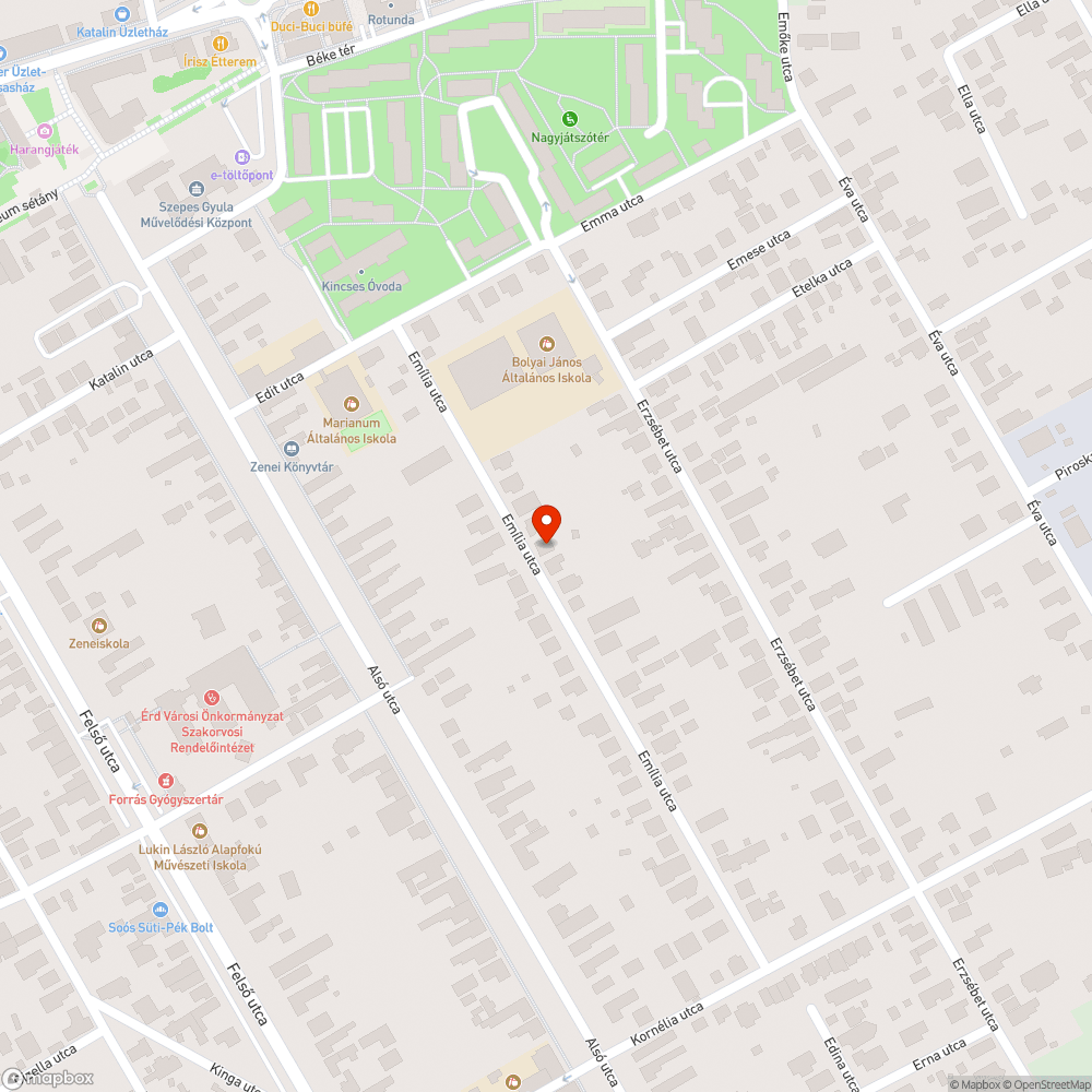 Veszélyes kátyú bejelentés helye