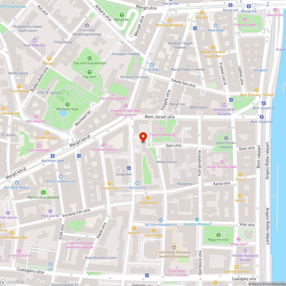 Megsüllyedt járda bejelentés helye