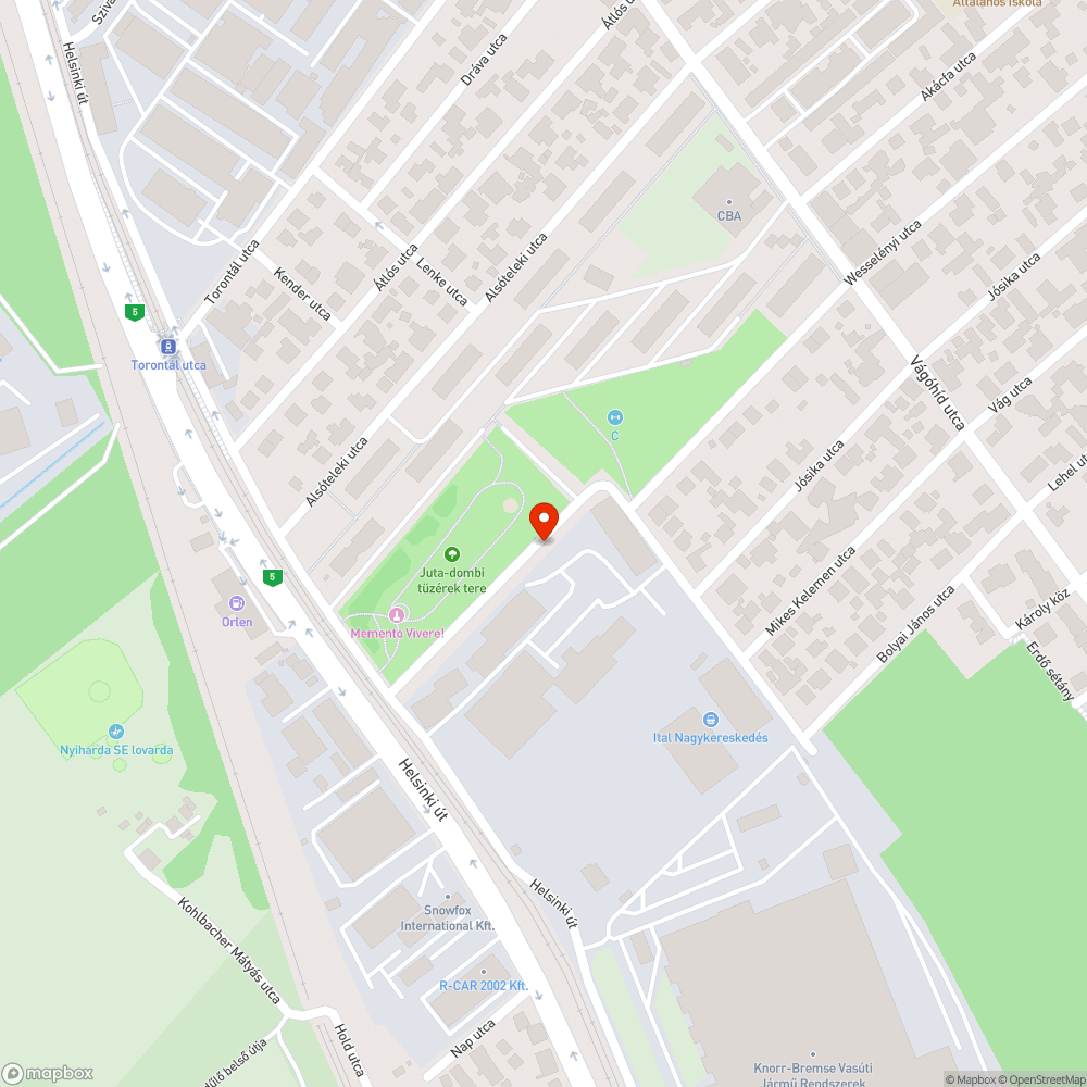 Festékesvödrök Wesselényi utca bejelentés helye