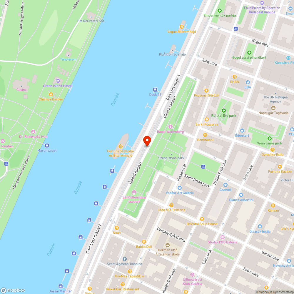 Graffiti a rakparton bejelentés helye