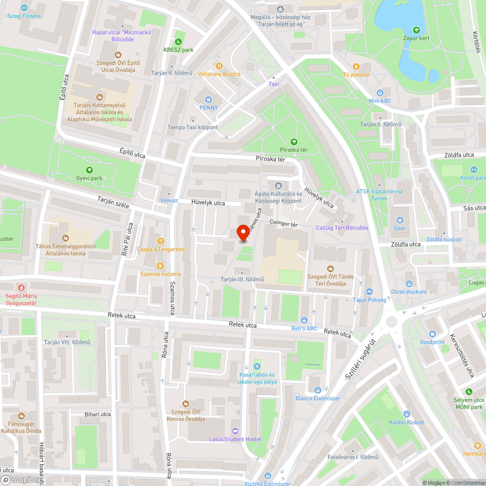 Hiányzó pad bejelentés helye