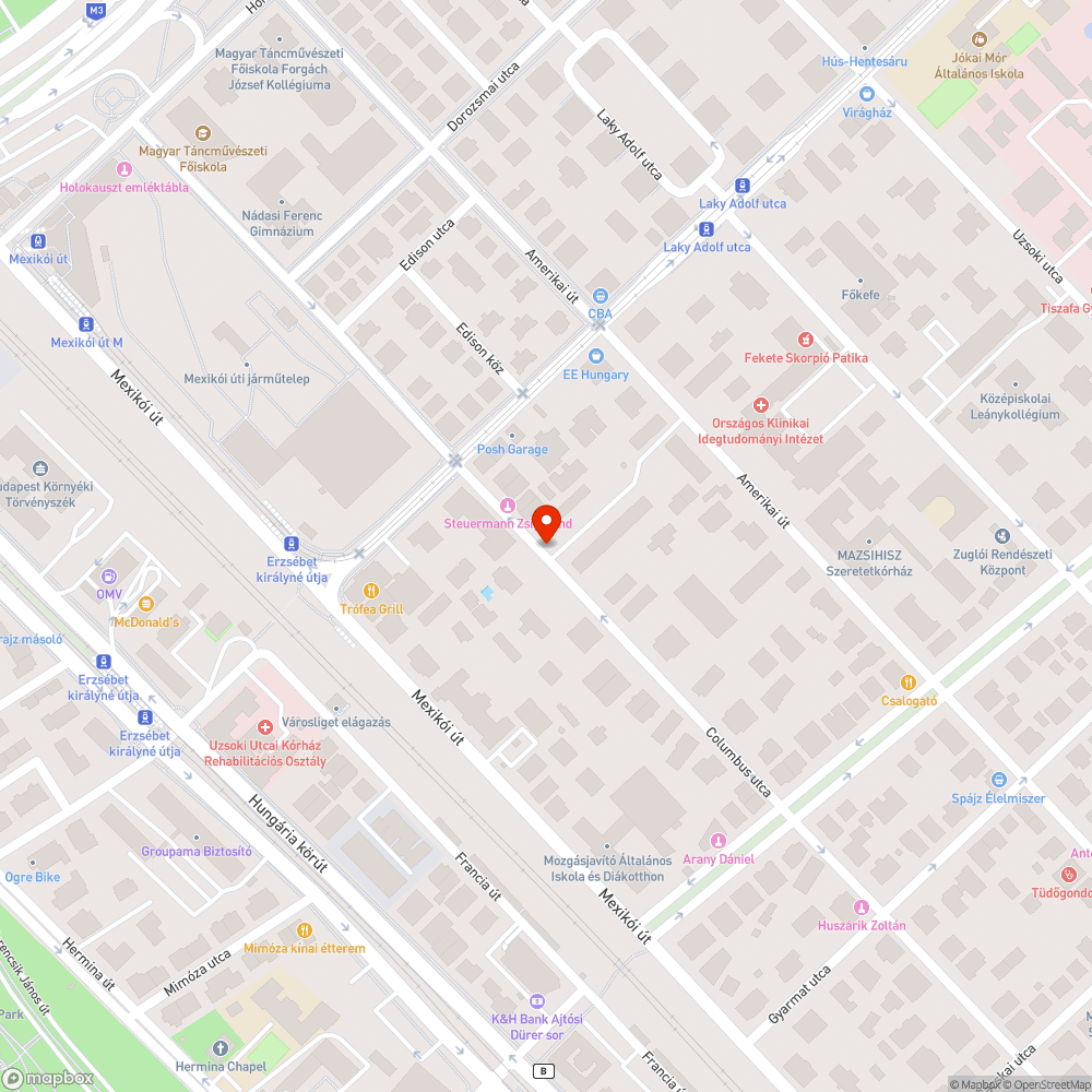 Megsüllyedt út bejelentés helye