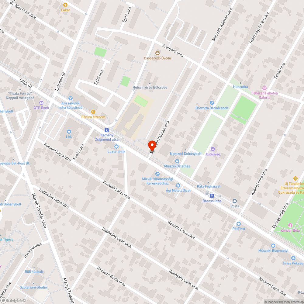 Elhagyott auto bejelentés helye