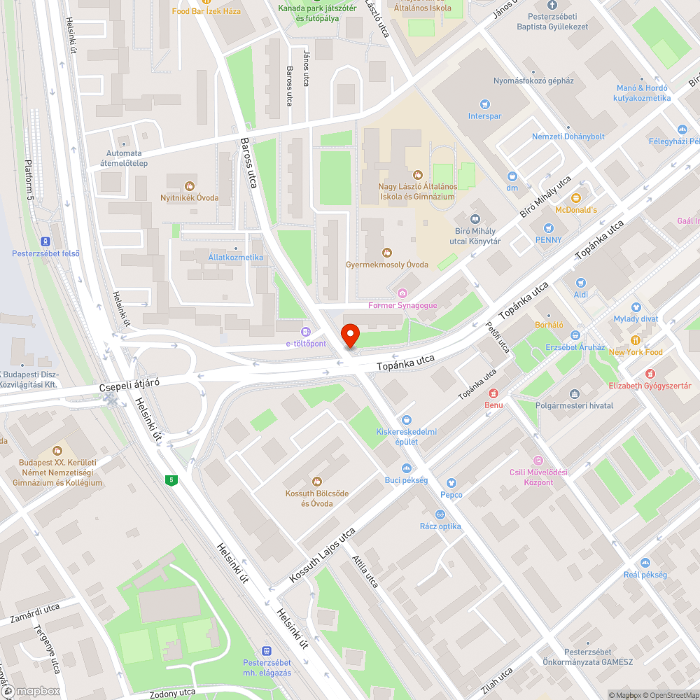 Sérült telefonfülke bejelentés helye