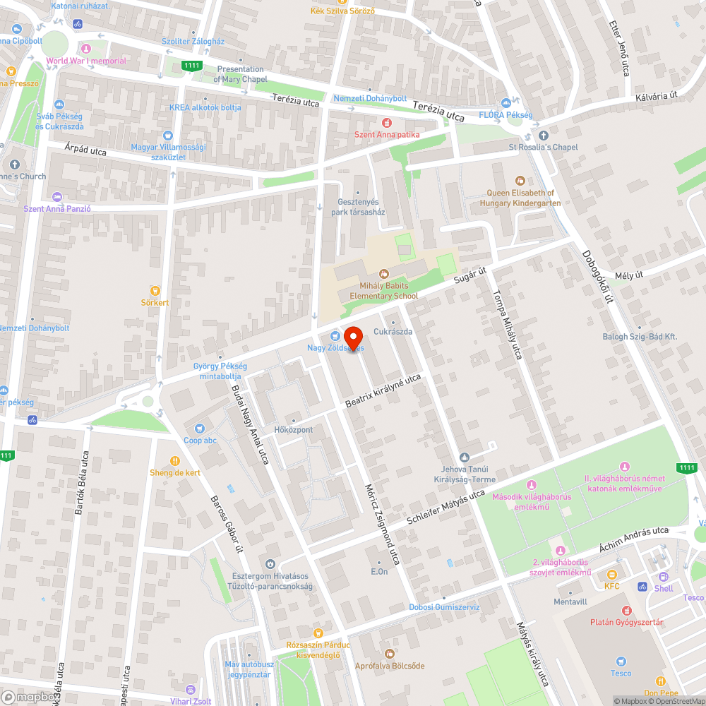 Elhanyagolt köz/zöldterület bejelentés helye