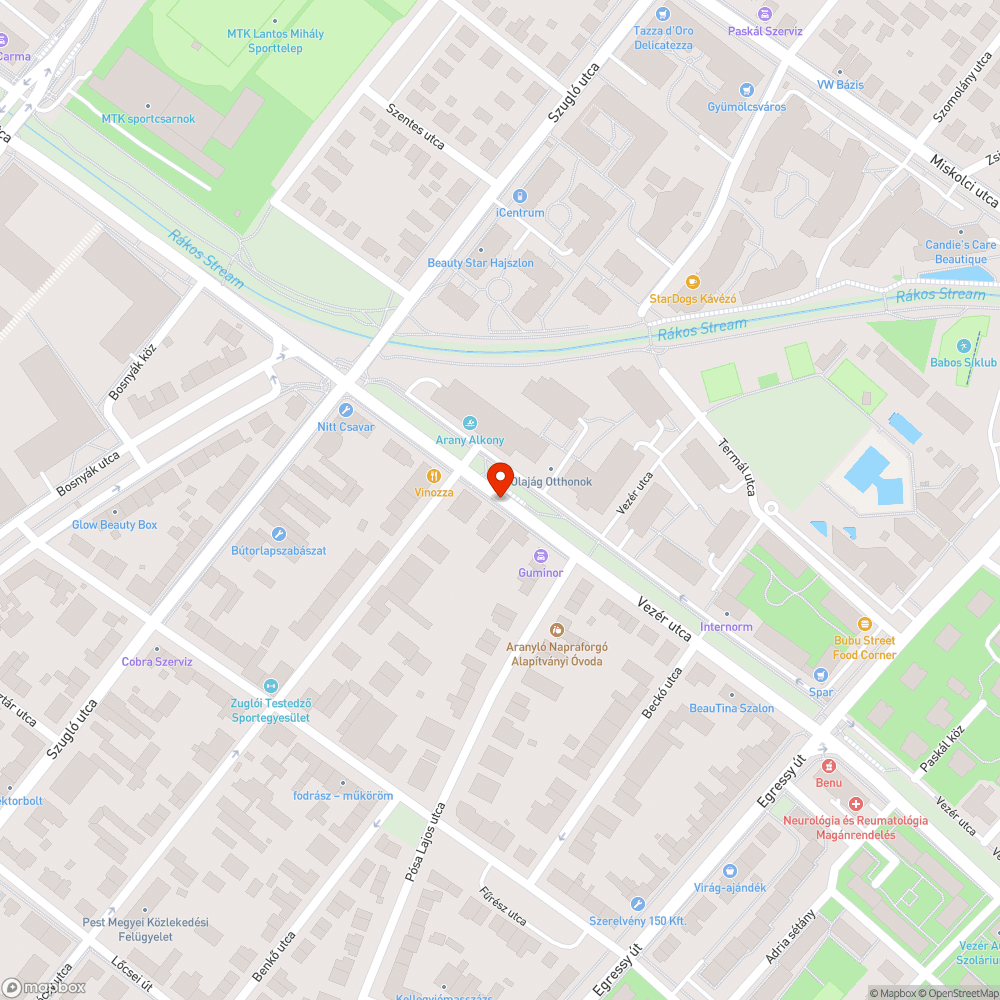 Kiszáradt fa bejelentés helye