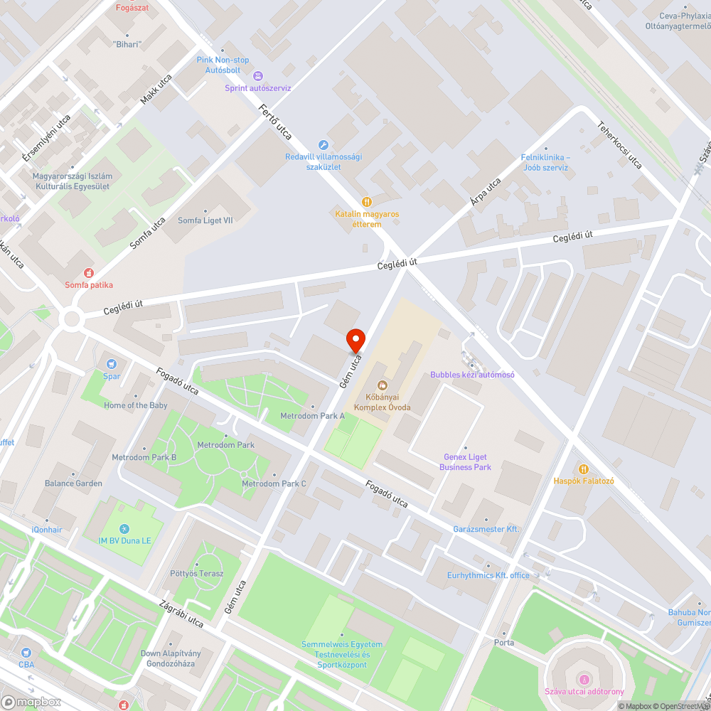 Nyakig ér a gaz a Gém utcában bejelentés helye