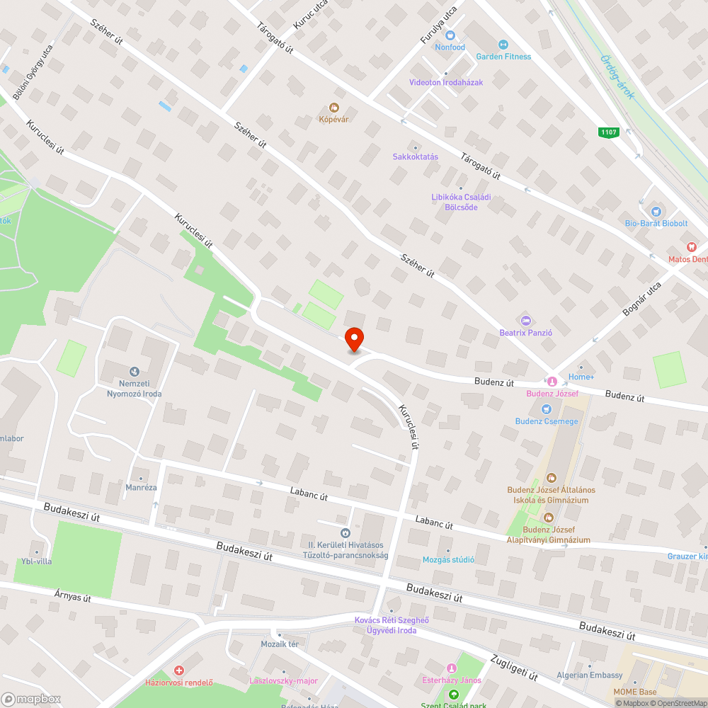 Megdőlt tábla bejelentés helye