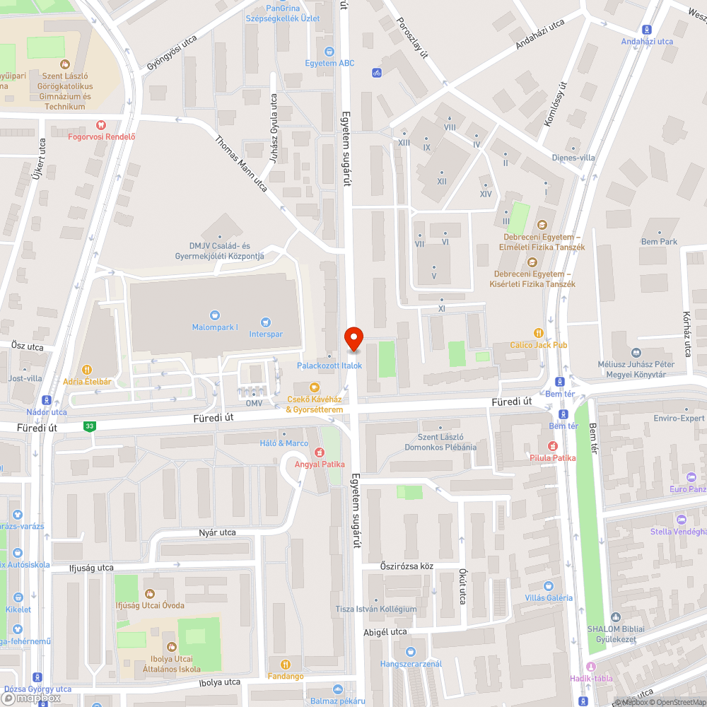 hibás Citylight bejelentés helye